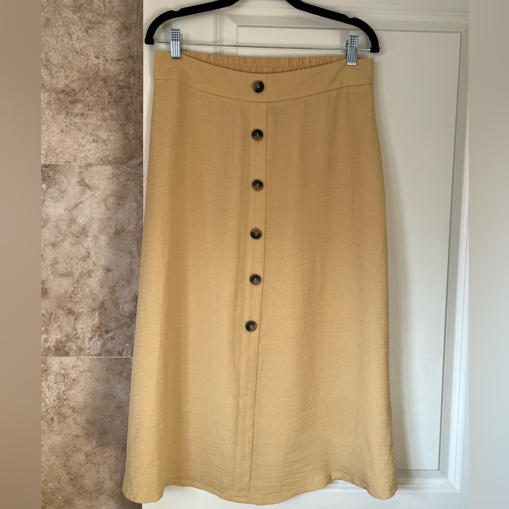 Long Mustard Yellow Skirt
